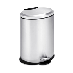 12L OVAL STAINLESS STEEL STEP TRASH CAN